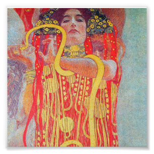 Medizin von Gustav Klimt, Vintage-Kunst, Art Deco, Fotodruck