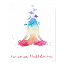 Medizin Wasserfarbe Yoga Lotus Pose Chakra