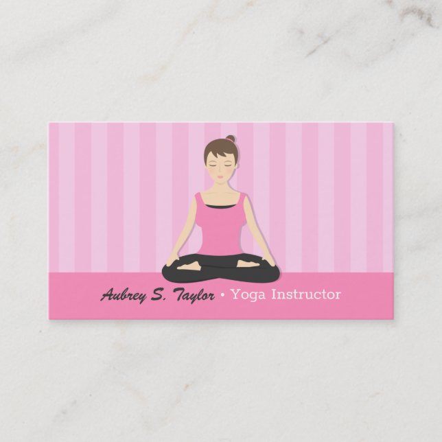 Medizin Yoga Dozentin Business Cards Visitenkarte (Vorderseite)