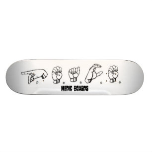 Mediziner-Gebärdensprache Skateboard
