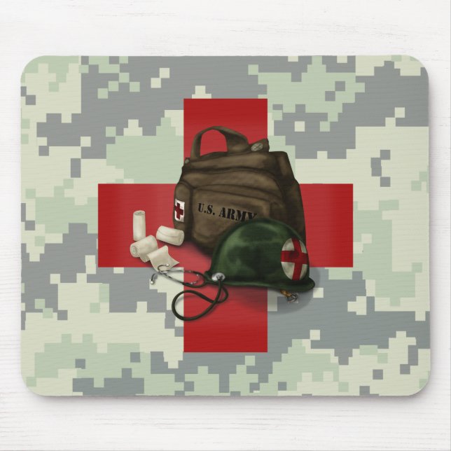 Mediziner-QuerCamouflage Mousepad (Vorne)