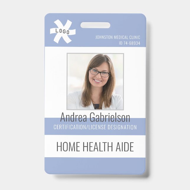 Mediziner ZUHAUSE HEALTH AIDE oder andere blaue Ausweis (Vorderseite)