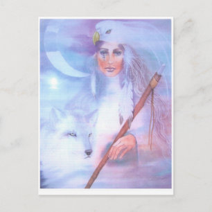 Medizinerin Postkarte