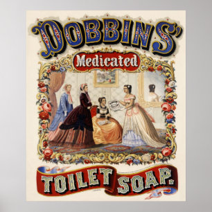 Medizinisch behandelte Toilettenseife der Dobbins Poster