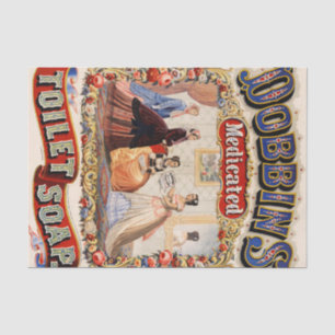 Medizinisch behandelte Toilettenseife der Dobbins Seidenpapier