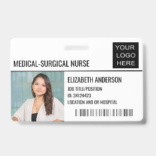 Medizinisch-Chirurgische Krankenschwester Foto-ID  Ausweis