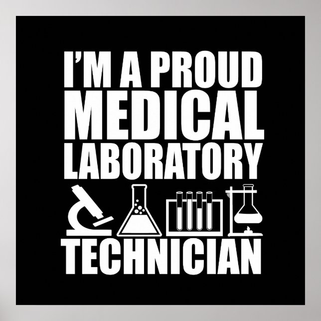 Medizinisch-technischer Laborassistent Laborassist Poster (Vorne)