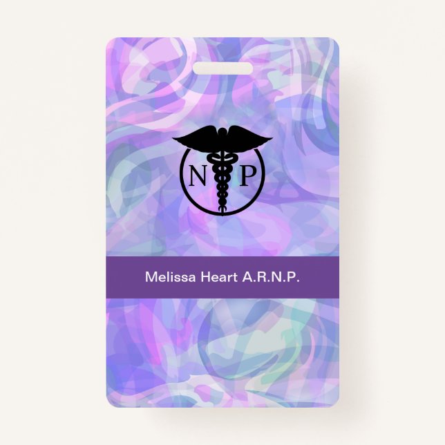 Medizinische Abzeichen für moderne Krankenpfleger Ausweis (Vorderseite)