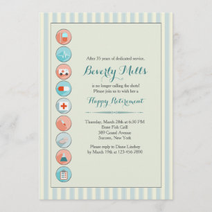 Medizinische Aktieneinziehungs-Party Einladung