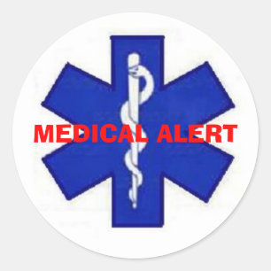MEDIZINISCHE ALERT STICKER