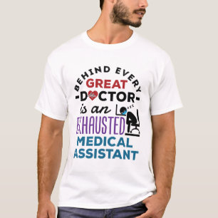 Medizinische Assistentin Erschöpfte Funny Apprecia T-Shirt