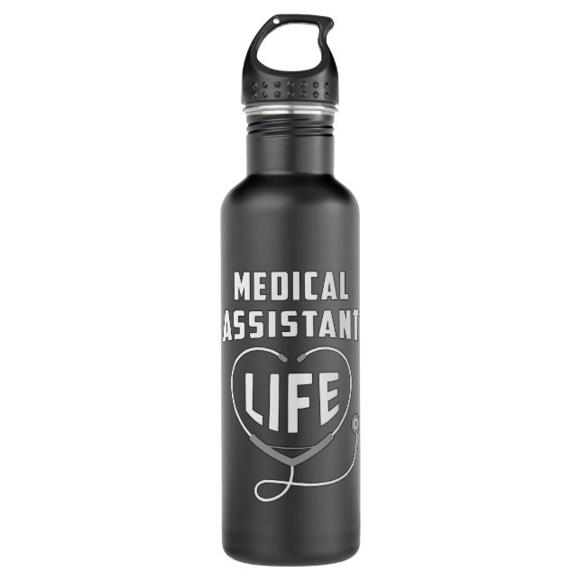 Medizinische Assistentin Life Doctor Medicine Nurs Edelstahlflasche (Vorderseite)