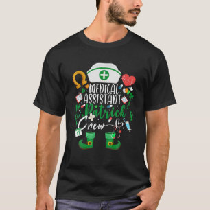 Medizinische Assistentin St Patrick's Day Nurse Cr T-Shirt