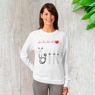 Medizinische Ausrüstung Herzschlag Gesundheitswese T-Shirt