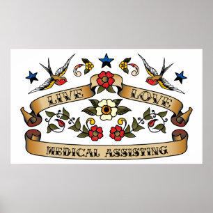 Medizinische Betreuung von Live-Lieben Poster