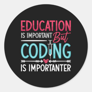 Medizinische Bildung von Coder ist wichtig für das Runder Aufkleber