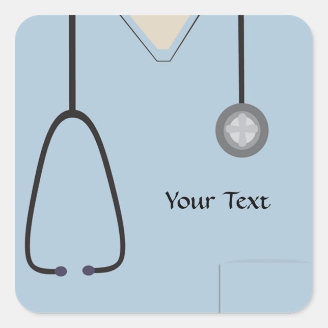 Medizinische Chrubs Light Blue Aufkleber (Vorderseite)