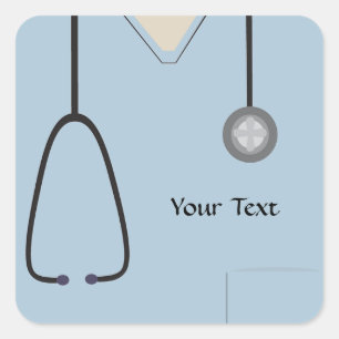 Medizinische Chrubs Light Blue Aufkleber