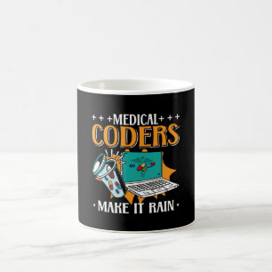 Medizinische Coder lassen die Codierung medizinisc Kaffeetasse