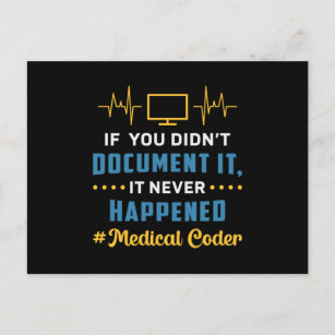 Medizinische Coder, wenn Sie die Codierung von ICD Postkarte