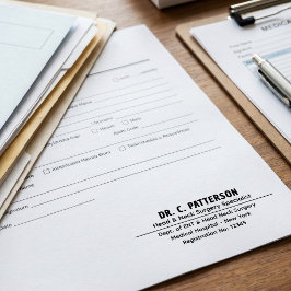 Medizinische Fachkraft Unterschrift | Personalisie Permastempel