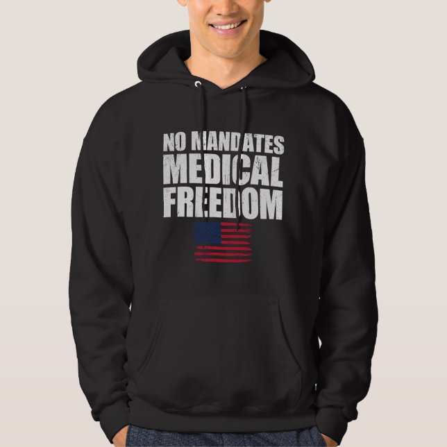 Medizinische Freiheits-Shirt US-Flagge Medizinisch Hoodie (Vorderseite)