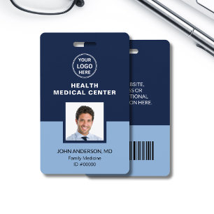 Medizinische Gesundheitsklinik Arzt Bar Code ID Ausweis