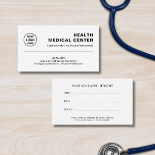 Medizinische Gesundheitsklinik Arzt Professionell Terminkarte