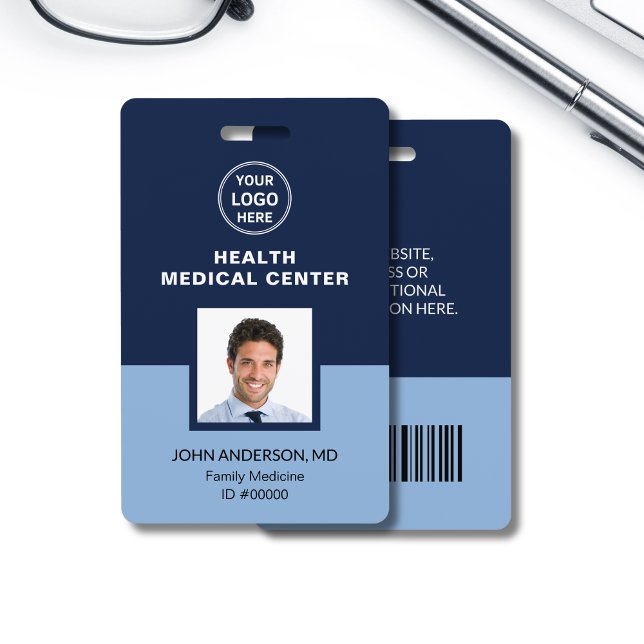 Medizinische Gesundheitsklinik Bar Code ID Ausweis (Medical Healthcare Clinic Doctor Bar Code ID Badge)