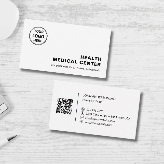 Medizinische Gesundheitsklinik Beruflich Visitenkarte (Medical Healthcare Clinic Doctor Professional Business Card)