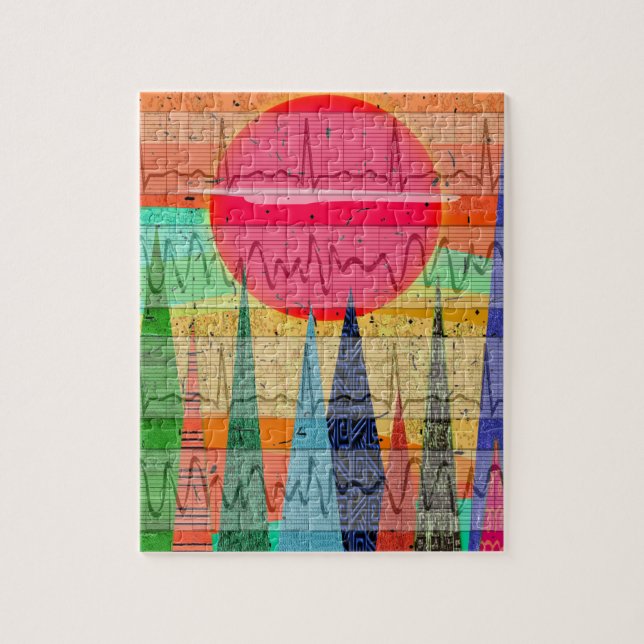 Medizinische Herzrhythmus-Waldträume Puzzle (Vertikal)