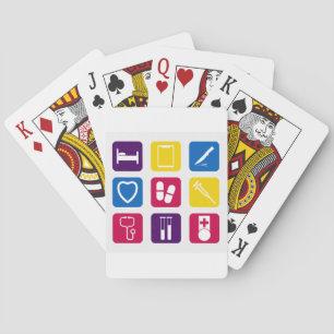 Medizinische Ikonen-Spielkarten Spielkarten