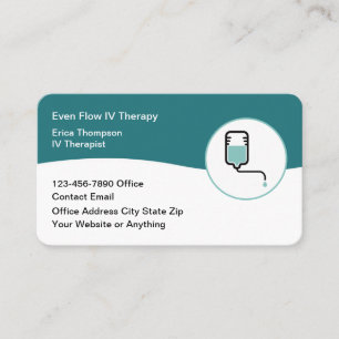 Medizinische Infusionstherapie Moderne Gesundheits Visitenkarte