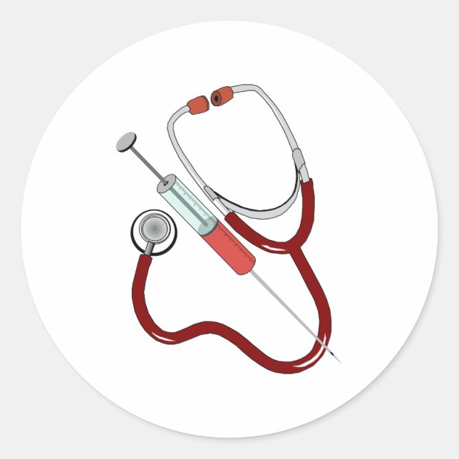 medizinische Instrumente medical instruments Runder Aufkleber (Vorderseite)