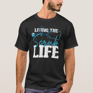 Medizinische Krankenpflege Rn Stethoskop Leben der T-Shirt