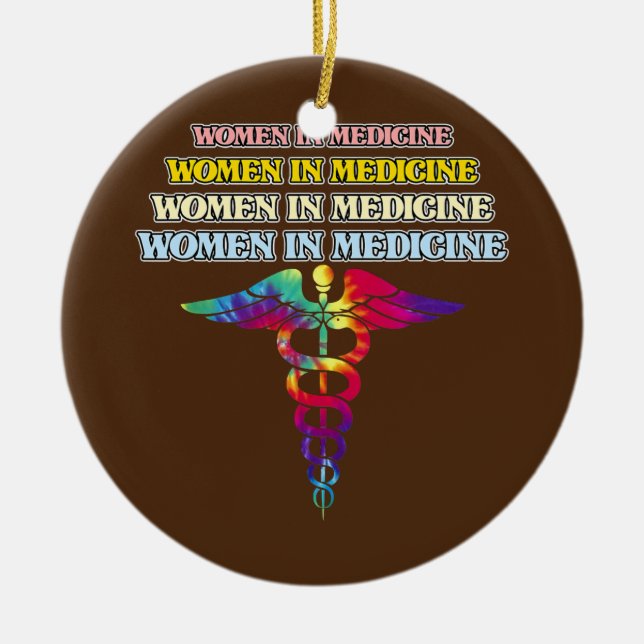 Medizinische Med-Schule Frauen Keramik Ornament (Vorne)