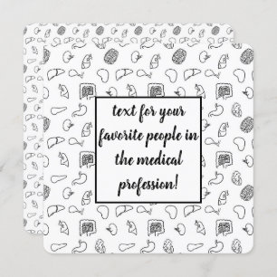 Medizinische Musterkarte Einladung