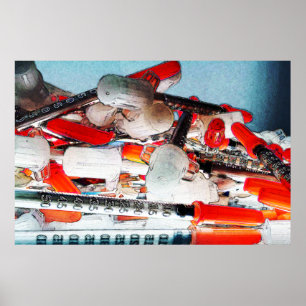 Medizinische Nadeln Poster