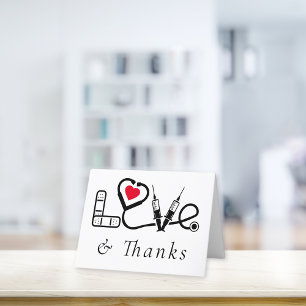 Medizinische Pflegekraft Liebe und Dankeskarte