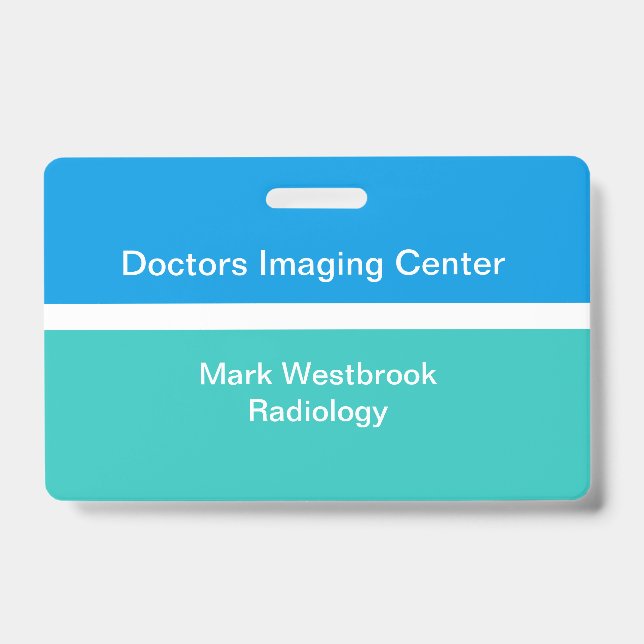 Medizinische Radiologie Labrador Mitarbeiter-ID Ab Ausweis (Vorderseite)