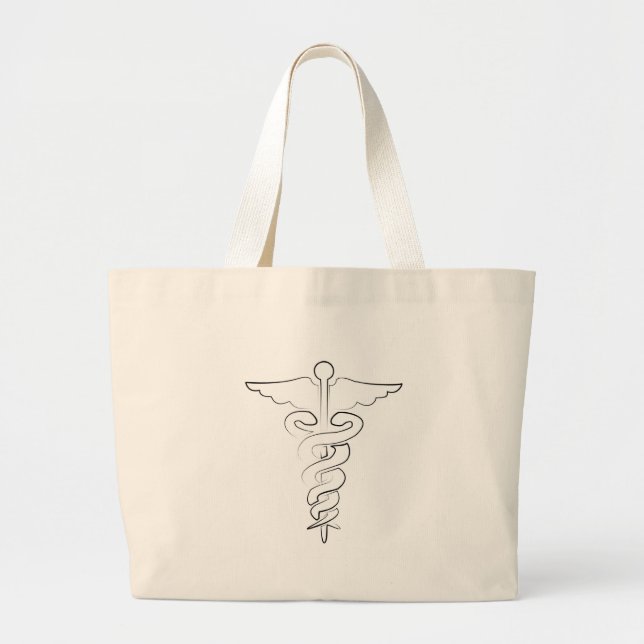 Medizinische Symbol-Tasche Jumbo Stoffbeutel (Vorne)