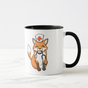 Medizinische Tasse Krankenschwester-Doktor-Fox