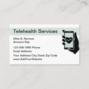 Medizinische Telehealth-Geschäftskarten Visitenkarte