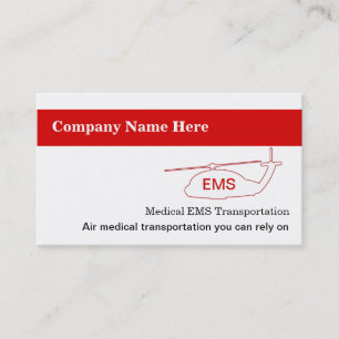 Medizinische Transport-Visitenkarten Visitenkarte