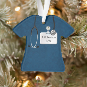 Medizinische Untersuchung in Blau Ornament