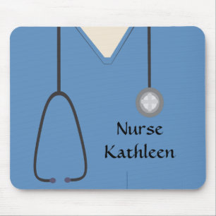 Medizinische Untersuchungen Uniform Blue Mousepad