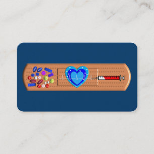 Medizinische Visitenkarte-große Bandaid Marine Visitenkarte