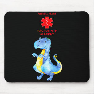 Medizinische Warnung schwere Allergiebewusstsein m Mousepad