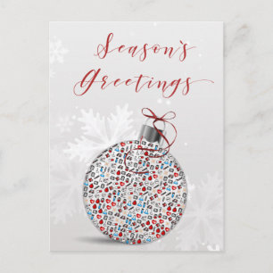 medizinische Weihnachtskarten Feiertagspostkarte
