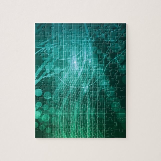 Medizinische Wissenschaft DNS Puzzle (Vertikal)